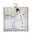 Round Top Mini Wintry Fun Snowman Print
