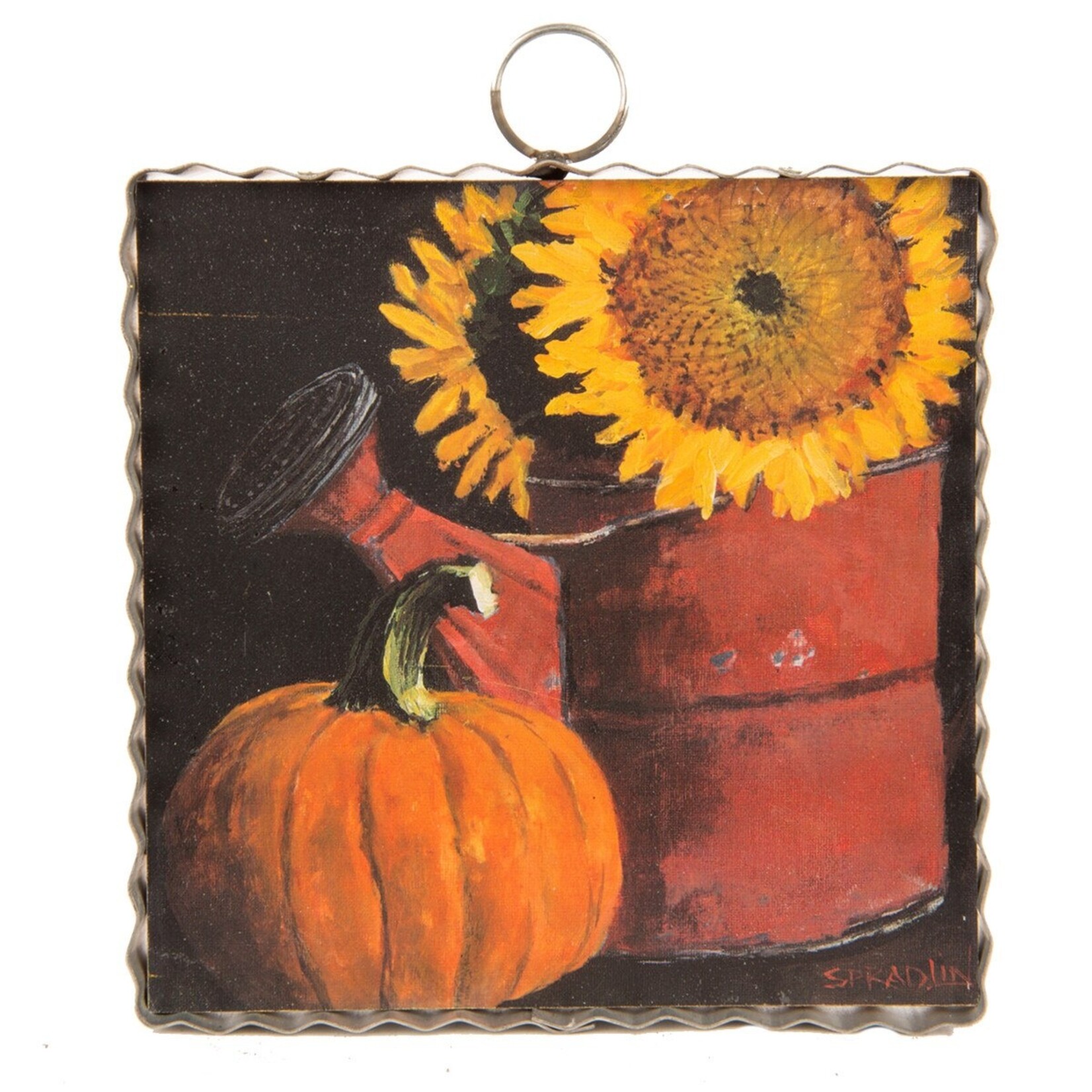 Round Top Mini Sunflower Can Print