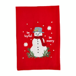 Snowman Embroidered Towel