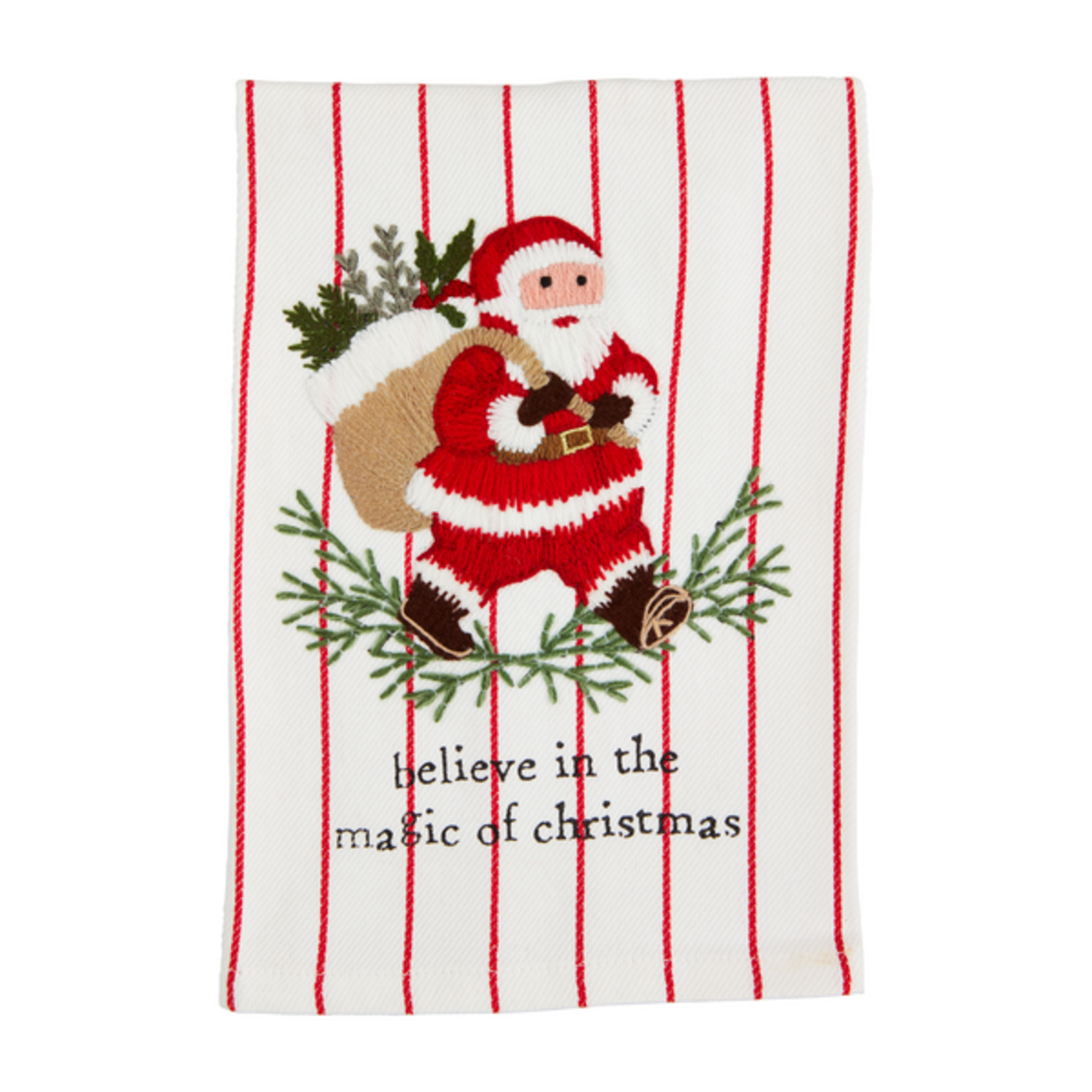 Santa Embroidered Towel