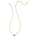 Kendra Scott Cailin Gold Pendant Necklace in Purple Crystal