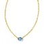 Kendra Scott Cailin Gold Pendant Necklace in Blue Violet Crystal
