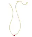 Kendra Scott Cailin Gold Pendant Necklace in Red Crystal