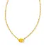 Kendra Scott Cailin Gold Pendant Necklace in Golden Yellow Crystal