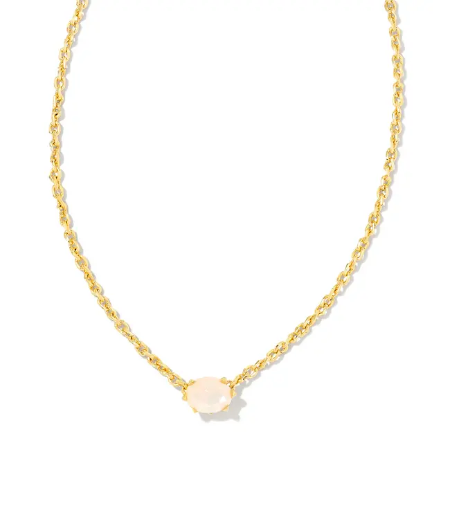 Kendra Scott  Cailin Gold Pendant Necklace in Champagne Opal Crystal
