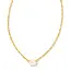 Kendra Scott  Cailin Gold Pendant Necklace in Champagne Opal Crystal
