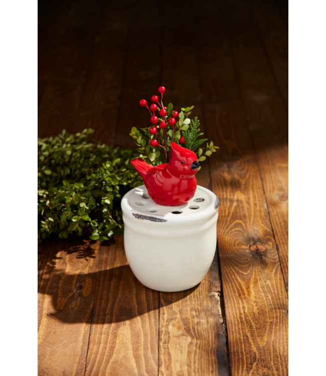 Cardinal Stem Vase