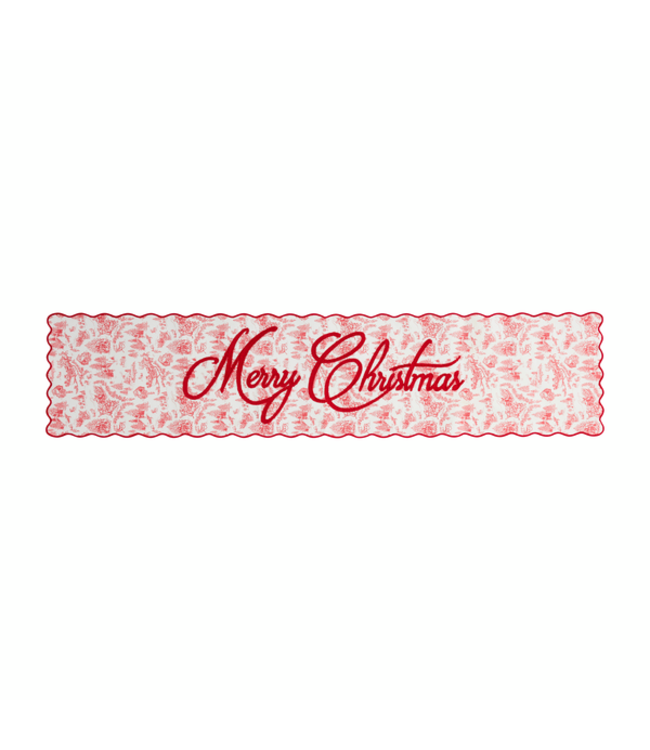 Christmas Toile Table Runner
