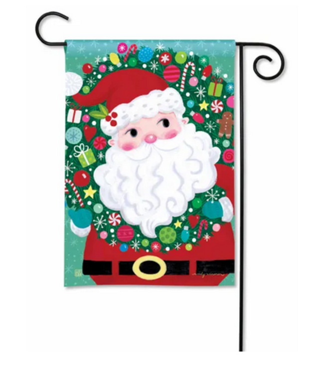 Very Merry Santa Garden Flag
