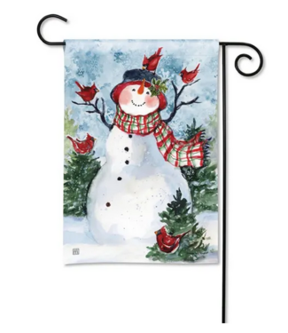 Snowman Friends Garden Flag