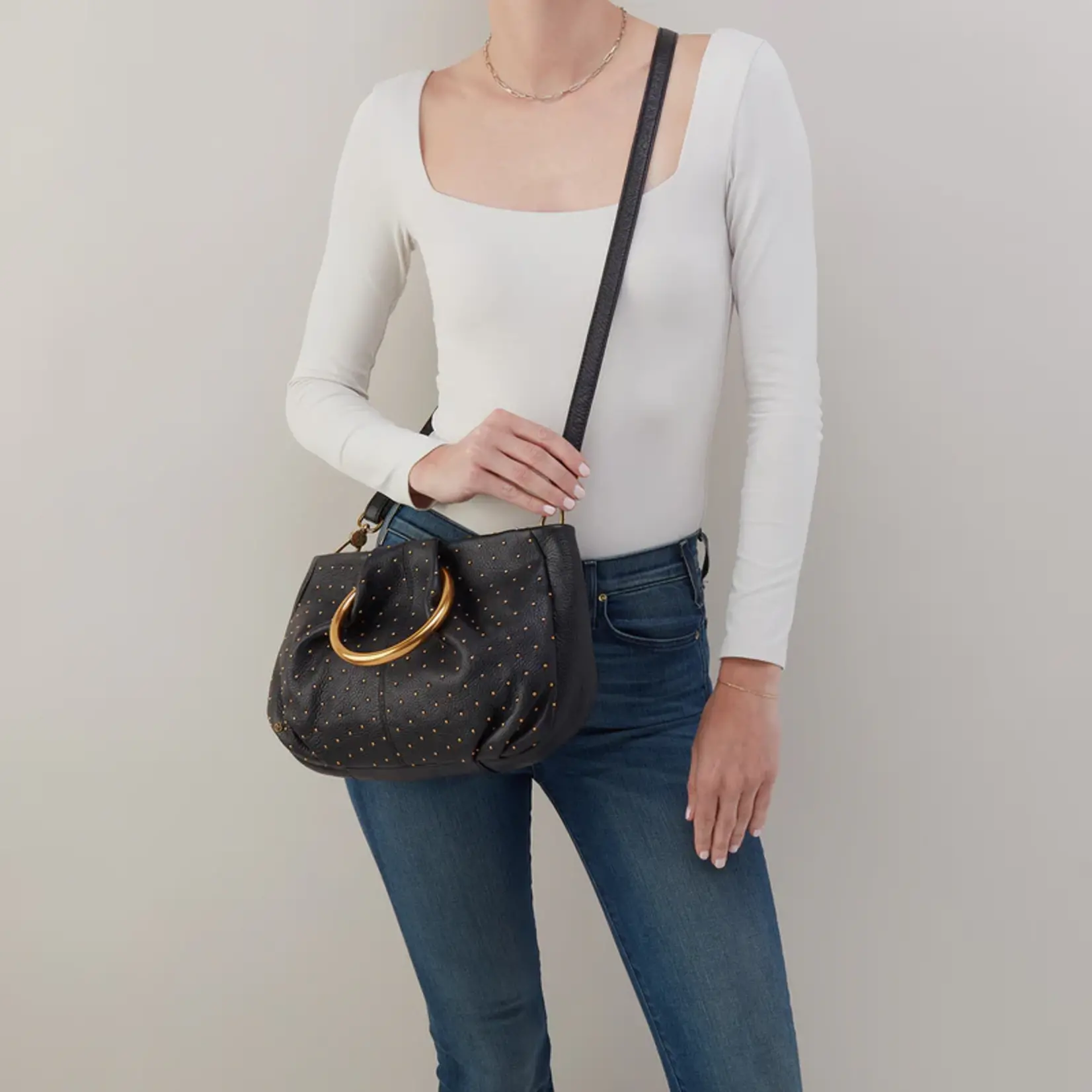 Hobo Sheila Ring Satchel Black Gracious Me