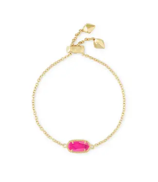 Kendra Scott Design Kendra Scott Elaina Gold Adjustable Chain Bracelet in Azalea Illusion