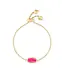 Kendra Scott Elaina Gold Adjustable Chain Bracelet in Azalea Illusion
