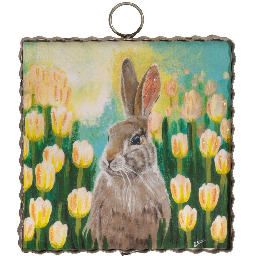 Mini Bunny in Tulips Print - Gracious Me!