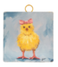 Round Top Mini Pink Bow Chick Print
