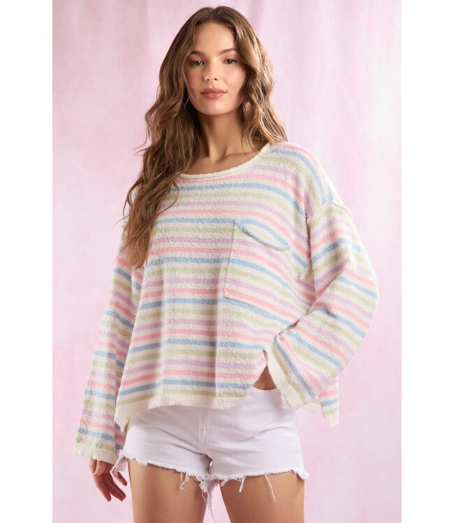 Jasmine Multi Striped Sweater