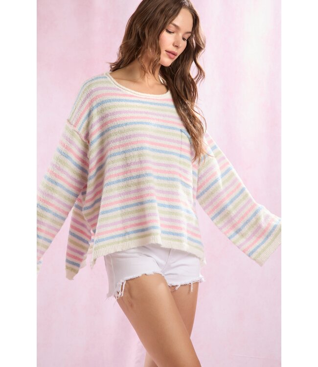 Jasmine Multi Striped Sweater