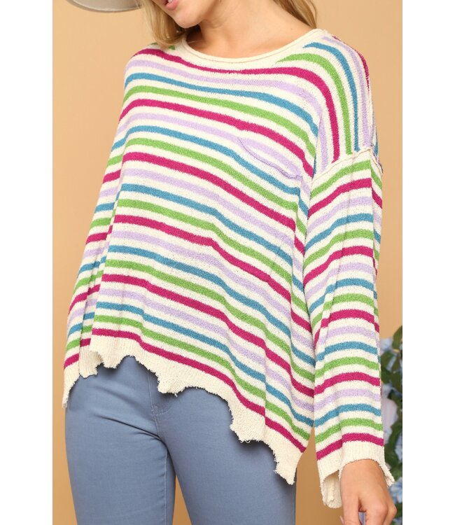 Jasmine Multi Striped Sweater