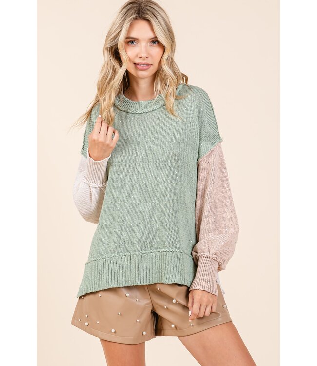 Debbie Sage Color Block Sweater
