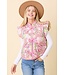 Laura Pink Patchwork Quilted Vest