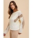 Ann Clair Taupe Chunky Sweater