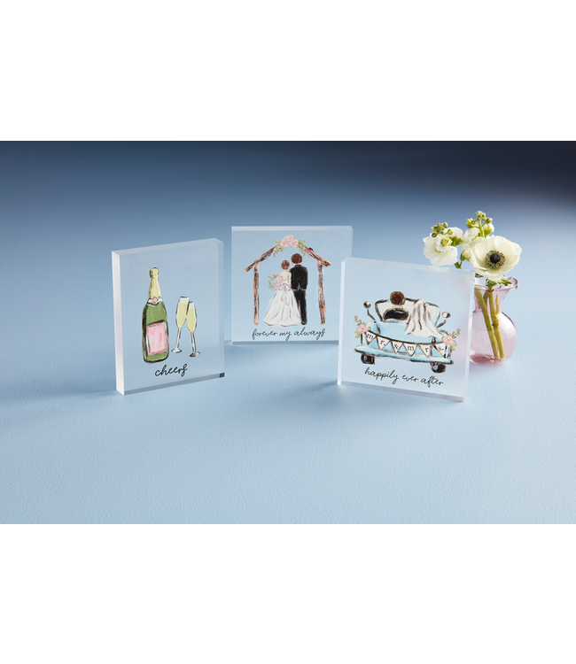 Forever My Always Acrylic Wedding Plaque