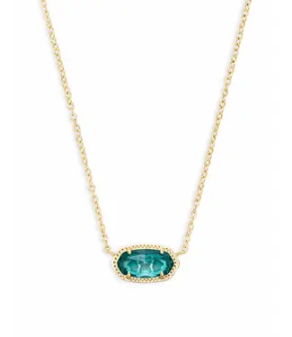 Kendra Scott Design Kendra Scott Elisa Gold Pendant Necklace in London Blue Glass