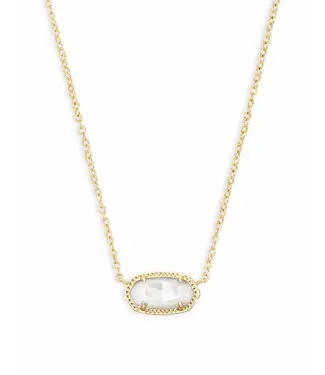 Kendra Scott Design Kendra Scott Elisa Gold Pendant Necklace in Ivory Mother-of-Pearl