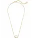 Kendra Scott Elisa Gold Pendant Necklace in Ivory Mother-of-Pearl
