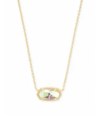 Kendra Scott Design Kendra Scott Elisa Gold Pendant Necklace in Dichroic Glass