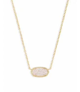 Kendra Scott Design Kendra Scott Elisa Gold Pendant Necklace in Iridescent Drusy