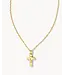Kendra Scott Cross Pendant Necklace in Gold