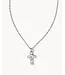 Kendra Scott Cross Pendant Necklace in Silver