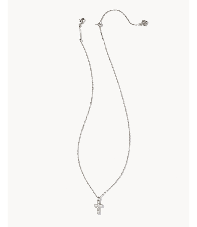 Kendra Scott Cross Pendant Necklace in Silver