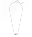 Kendra Scott Elisa Silver Pendant Necklace in Dichroic Glass