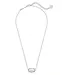 Kendra Scott Elisa Silver Pendant Necklace in White Kyocera Opal