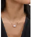 Kendra Scott Elisa Silver Pendant Necklace in White Kyocera Opal