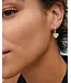 Kendra Scott Ari Heart Gold Huggie Earrings in Iridescent Drusy