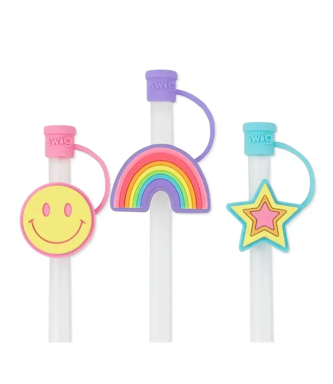 Swig Oh Happy Day Straw Topper Set