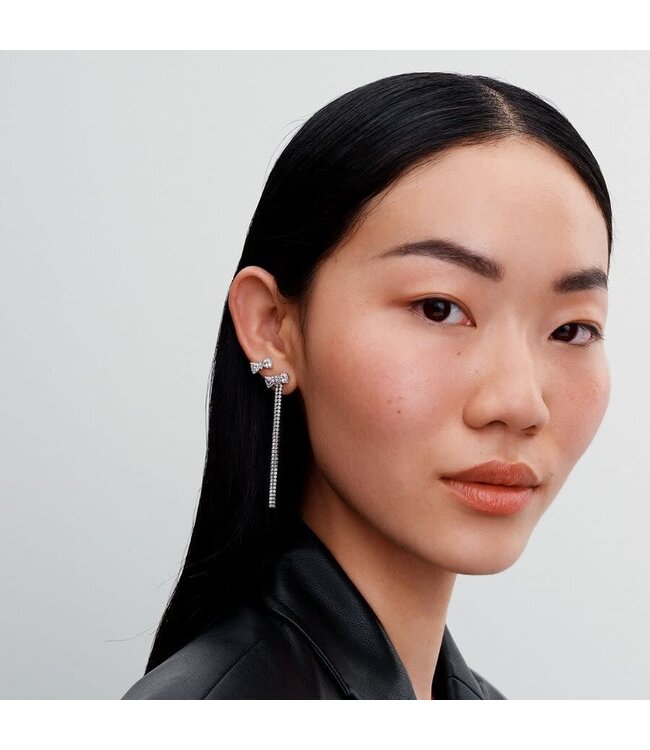 Pandora Pave Bow Drop Earrings FINAL SALE