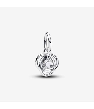 Pandora April Clear Eternity Circle Dangle Charm FINAL SALE