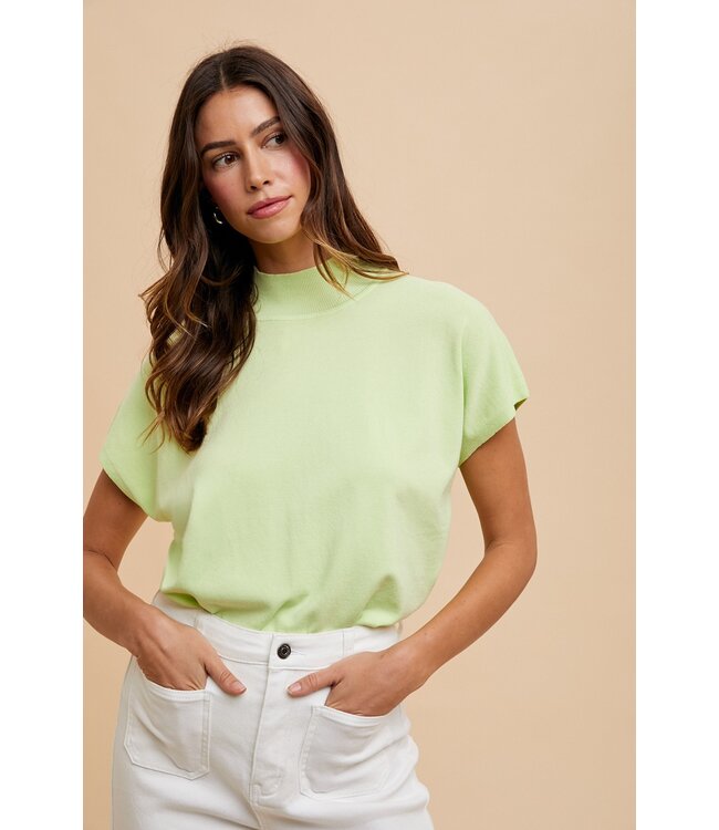 Jan Soft Lime Sweater Top
