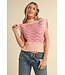 Jerri Peach Sweater Top