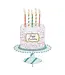 Glory Haus Fancy Happy Birthday Cake Topper