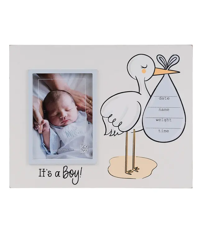 It's A Boy Stork Frame
