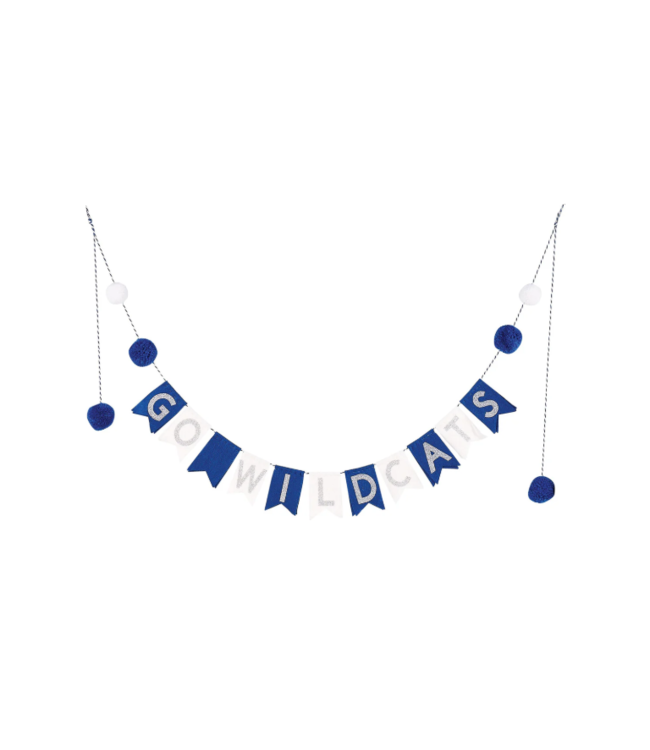 Go Wildcats Pennant Banner