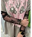 Lacey Black Floral Embroidery Mesh Layering Top