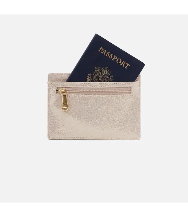 Hobo Euro Slide Card Case Sand Shimmer