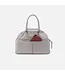 Hobo Sheila Drop Handle Satchel Light Grey