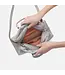 Hobo Sheila Drop Handle Satchel Light Grey